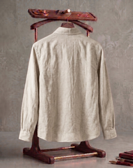 Linen Haven Crest Signature Emblem Casual Shirt