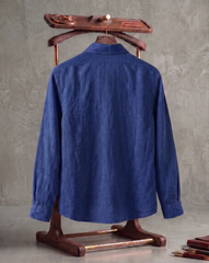 Blue Cheers Patch Slub Linen Shirt
