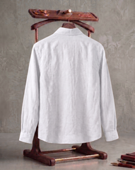 Linen Haven Crest Signature Emblem Casual Shirt